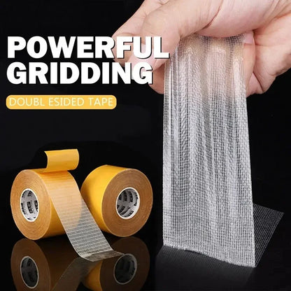 5m High Viscosity Transparent Double Sided Fiber Tape by HitMyNeed