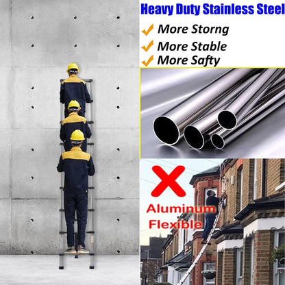 5m Telescopic Stainless Steel Multi-Purpose Ladder by HitMyNeed