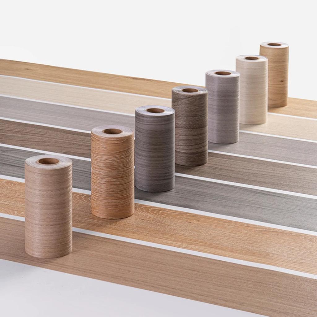 5m Waterproof Wood-Style Skirting Sticker Roll by HitMyNeed
