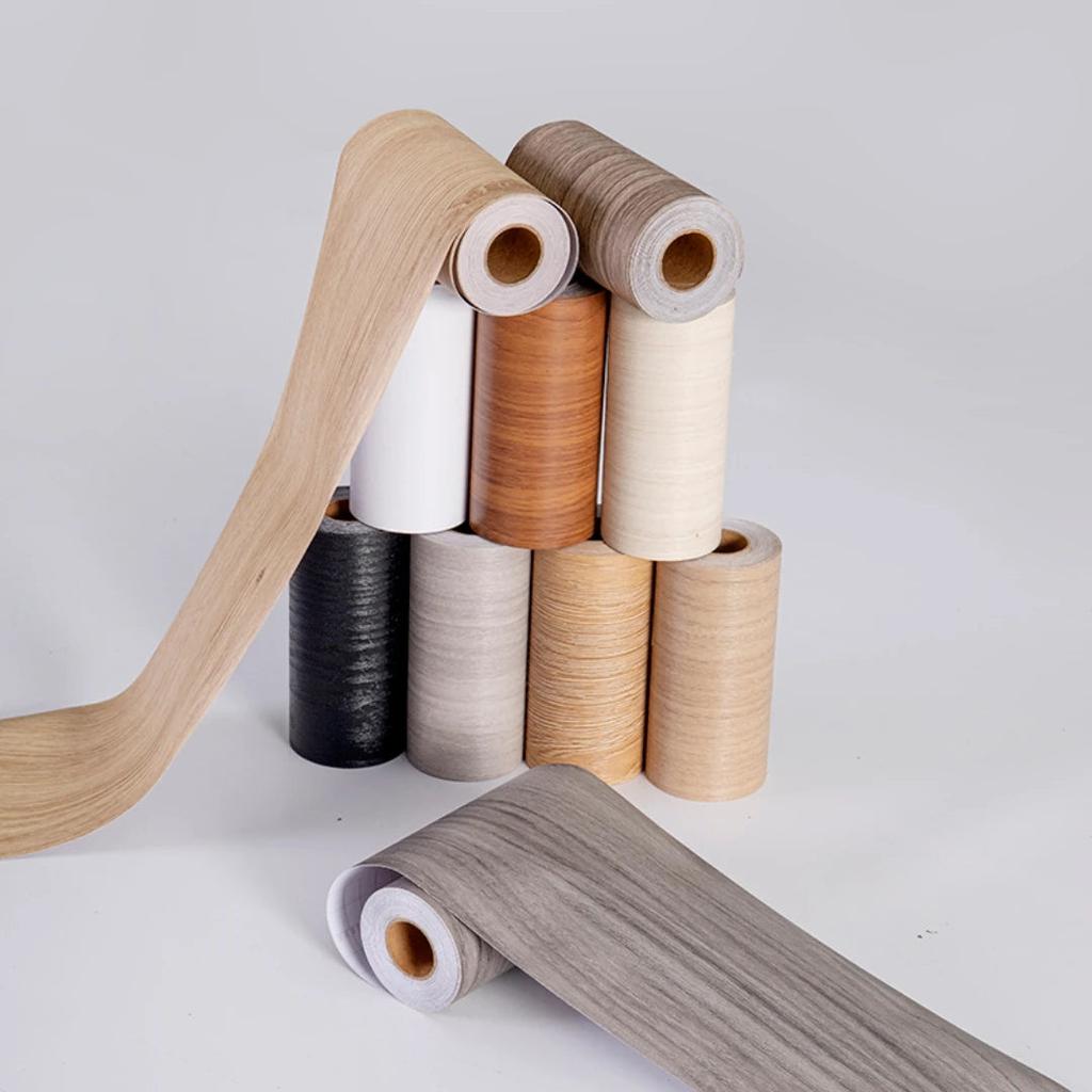 5m Waterproof Wood-Style Skirting Sticker Roll by HitMyNeed