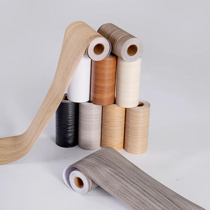 5m Waterproof Wood-Style Skirting Sticker Roll by HitMyNeed