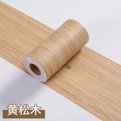 5m Waterproof Wood-Style Skirting Sticker Roll ponderosa-pine by HitMyNeed