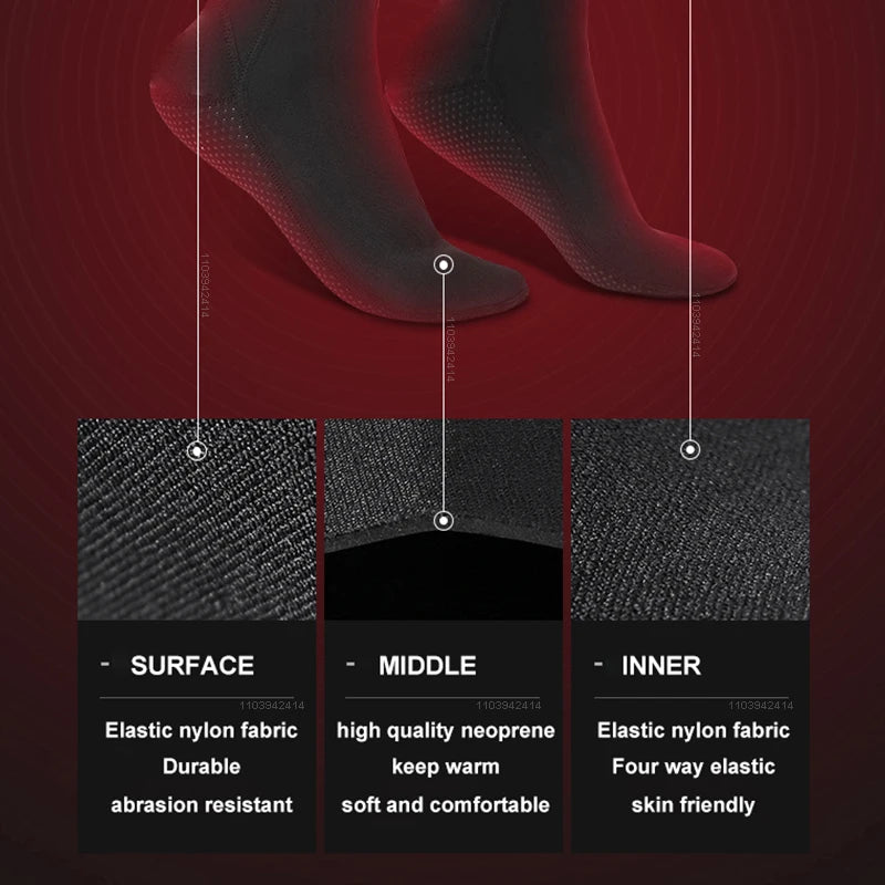 5mm Neoprene Diving Socks Anti-Slip Water Booties by HitMyNeed