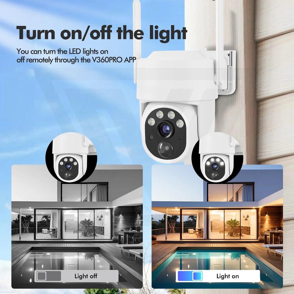 5MP Solar PTZ WiFi Security Camera with PIR & 5X Zoom by HitMyNeed