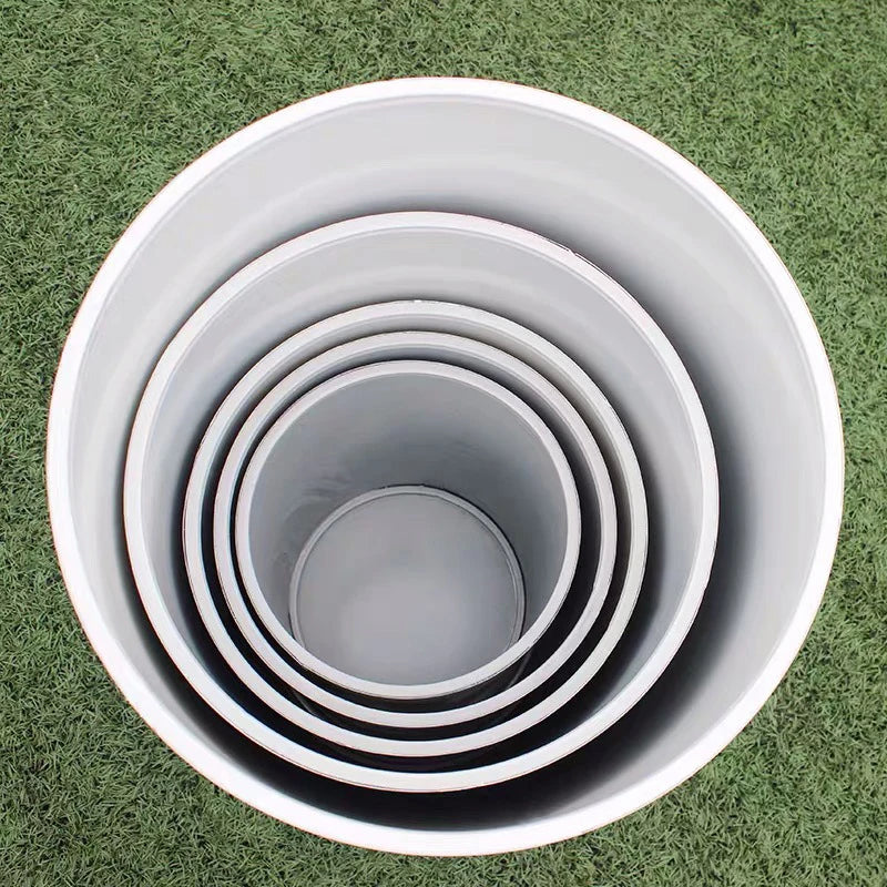 5pc White Cylinder Pedestal Cake Stand Set by HitMyNeed