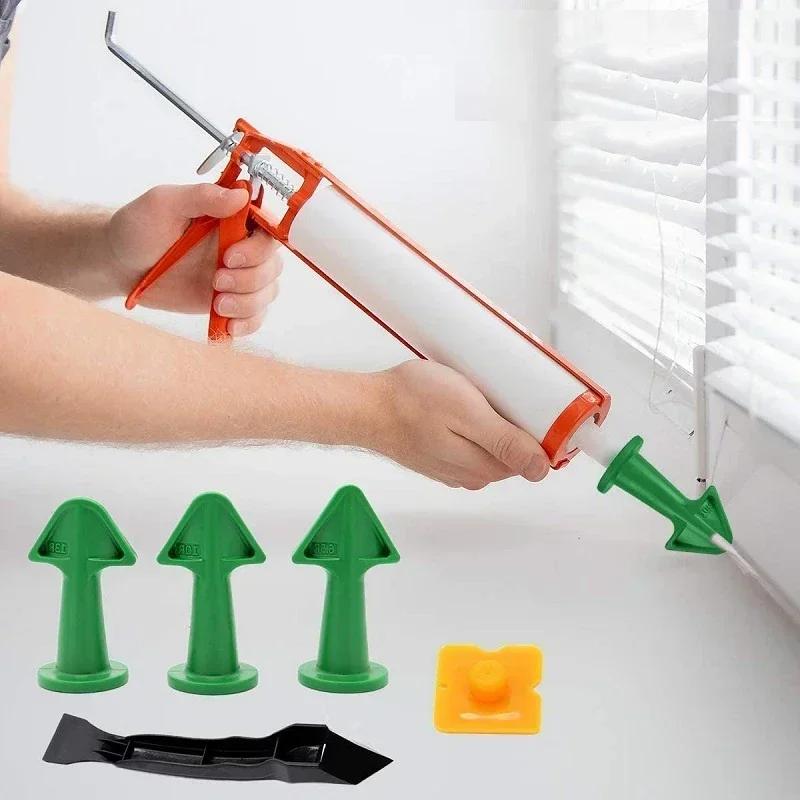 5pcs Caulking Nozzle & Grout Finishing Tool Kit by HitMyNeed