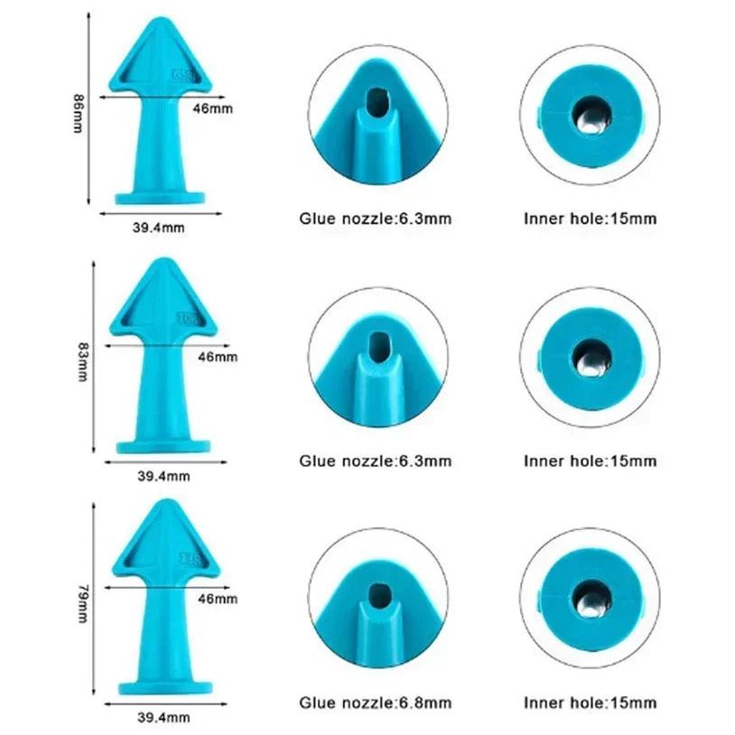5pcs Caulking Nozzle & Grout Finishing Tool Kit by HitMyNeed