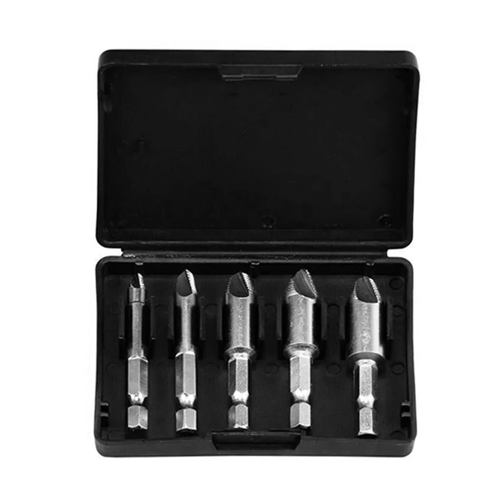 5Pcs Damaged Screw Extractor Drill Bit Set HSS by HitMyNeed