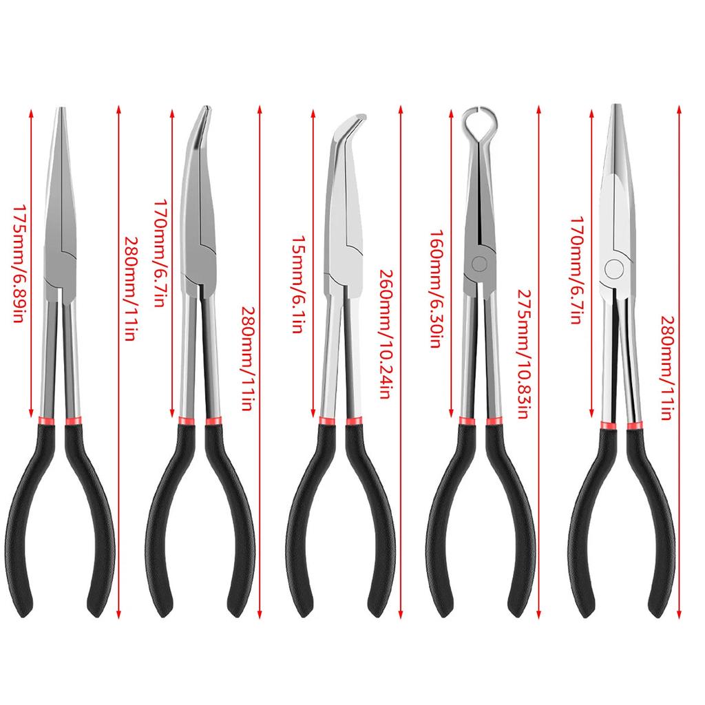 5Pcs Long Reach Hose & Spark Plug Pliers Set by HitMyNeed
