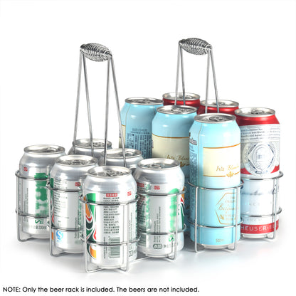 6-Bottle Beer Carrier Basket - Iron Bottle Holder by HitMyNeed