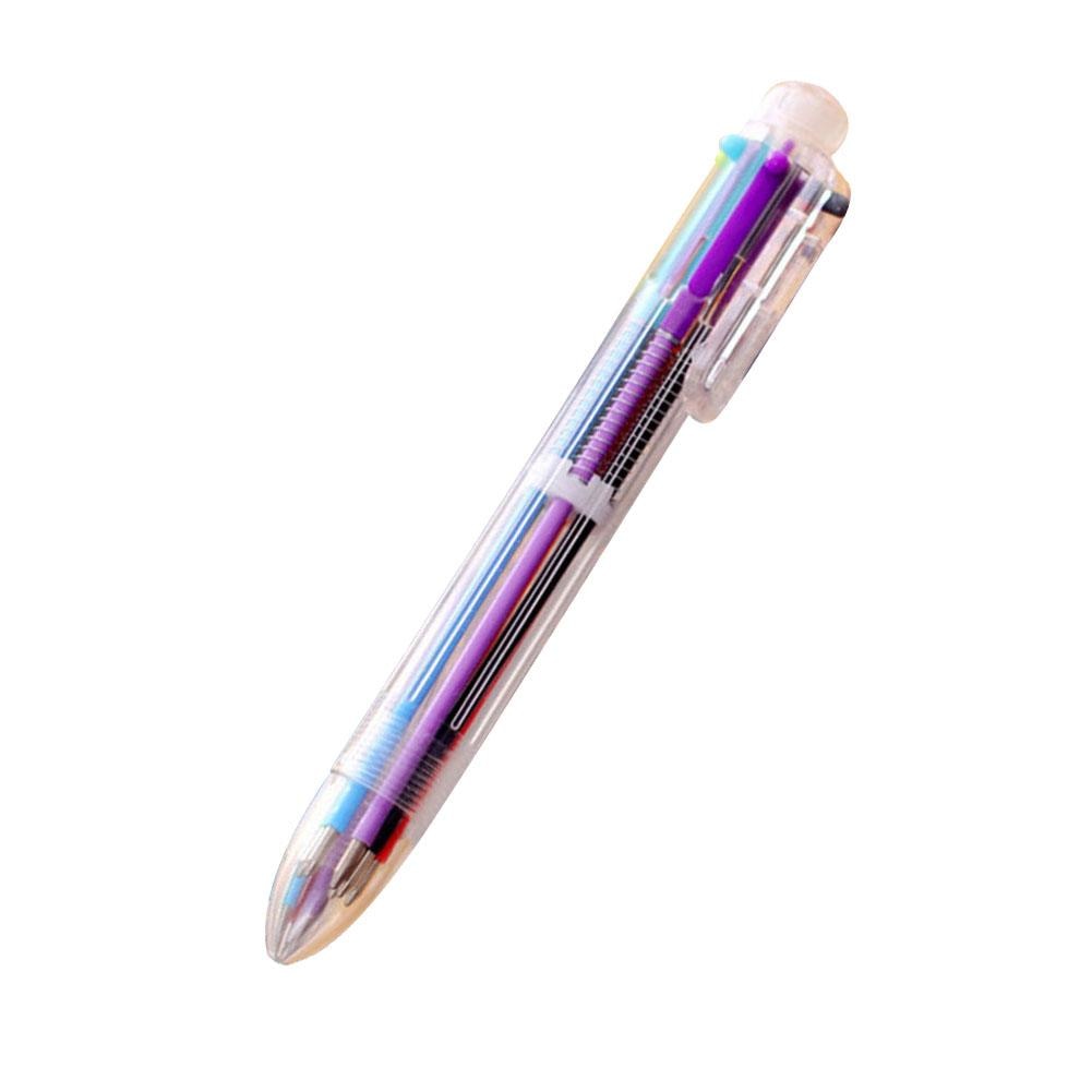 6-Color Retractable Ballpoint Pen for School & Office by HitMyNeed