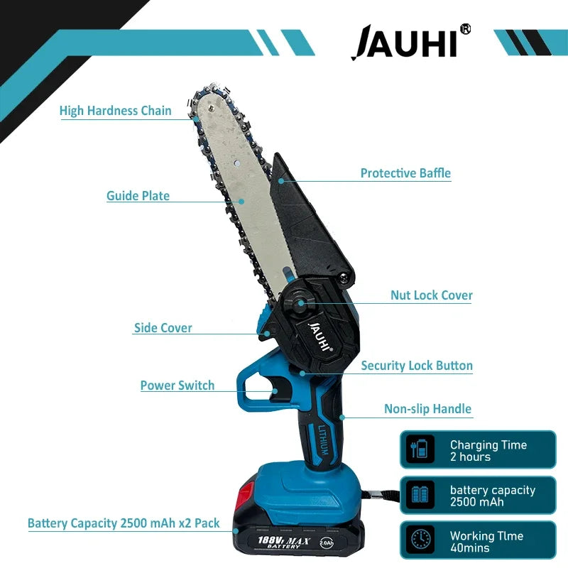 6" Cordless Chainsaw for Makita 18V Batteries by HitMyNeed