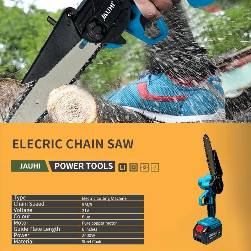 6" Cordless Chainsaw for Makita 18V Batteries by HitMyNeed