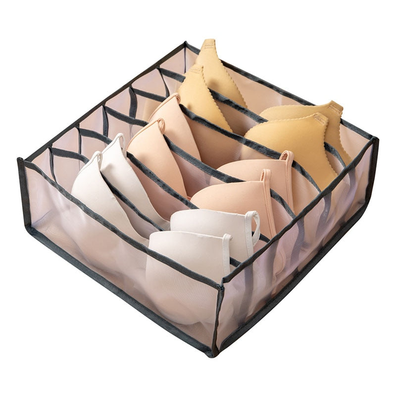 6-Grid Mesh Bra and Underwear Drawer Organizer by HitMyNeed
