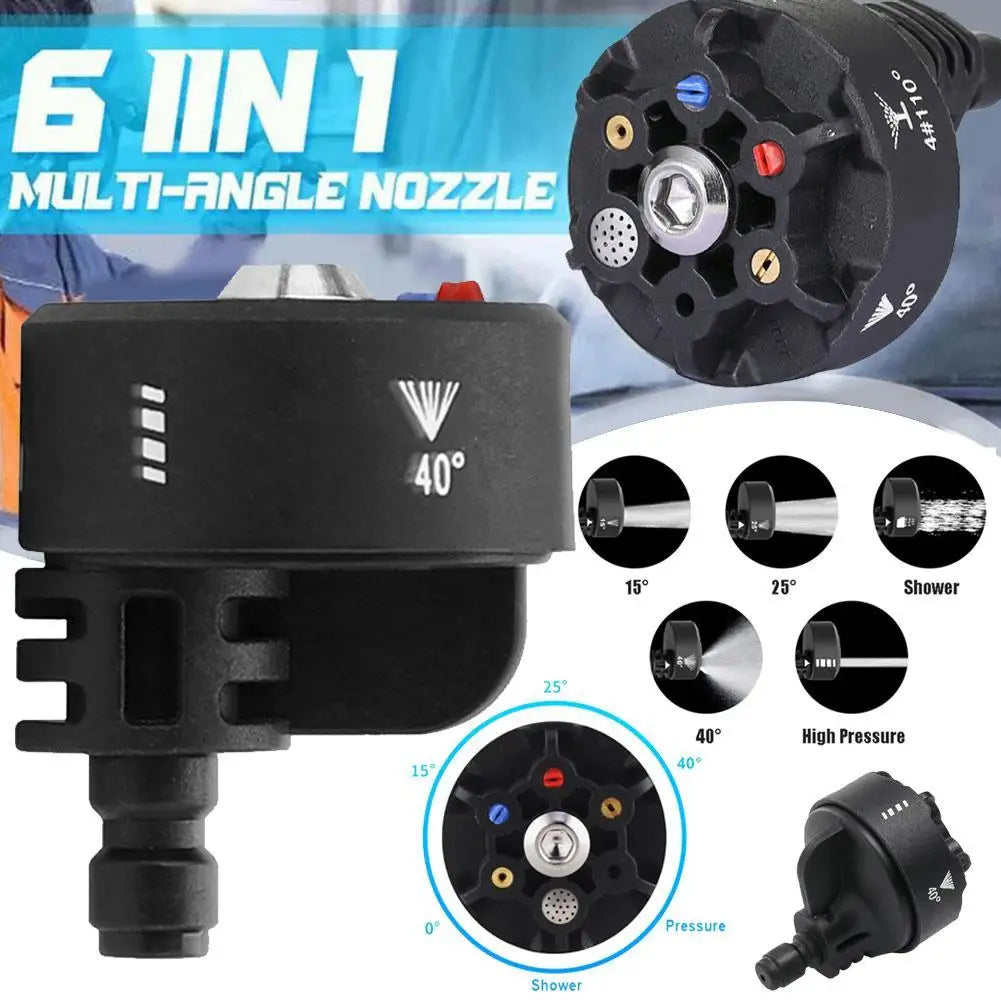 6-in-1 Adjustable Pressure Washer Nozzle 3000 PSI by HitMyNeed