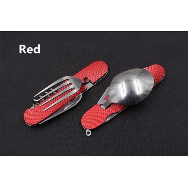 6-in-1 Camping Cutlery Set Folding Utensil Tool by HitMyNeed