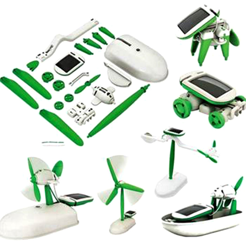 6-in-1 Educational Solar Robot Kit for Kids by HitMyNeed