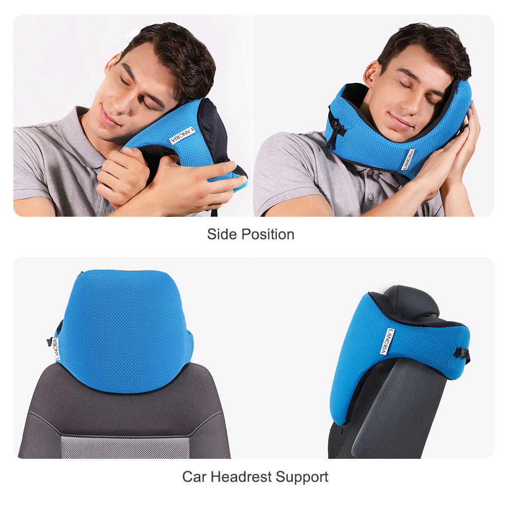 6-in-1 Hooded Memory Foam Travel Neck Pillow by HitMyNeed