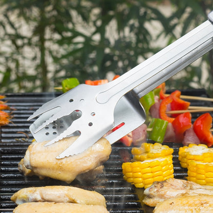 6-in-1 Stainless Steel Spatula Tongs for Grilling by HitMyNeed