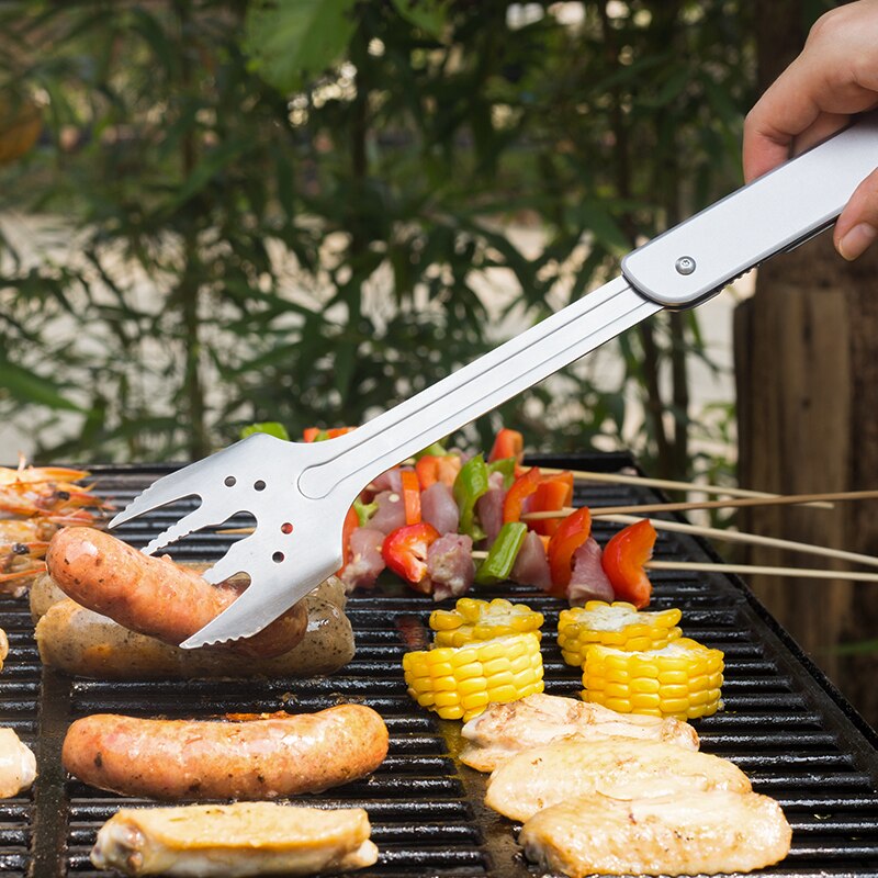 6-in-1 Stainless Steel Spatula Tongs for Grilling by HitMyNeed