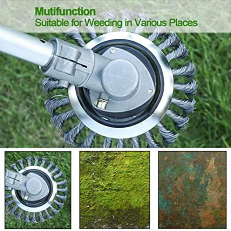 6-Inch Steel Wire Weed Brush Trimmer Head by HitMyNeed