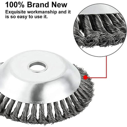 6-Inch Steel Wire Weed Brush Trimmer Head by HitMyNeed