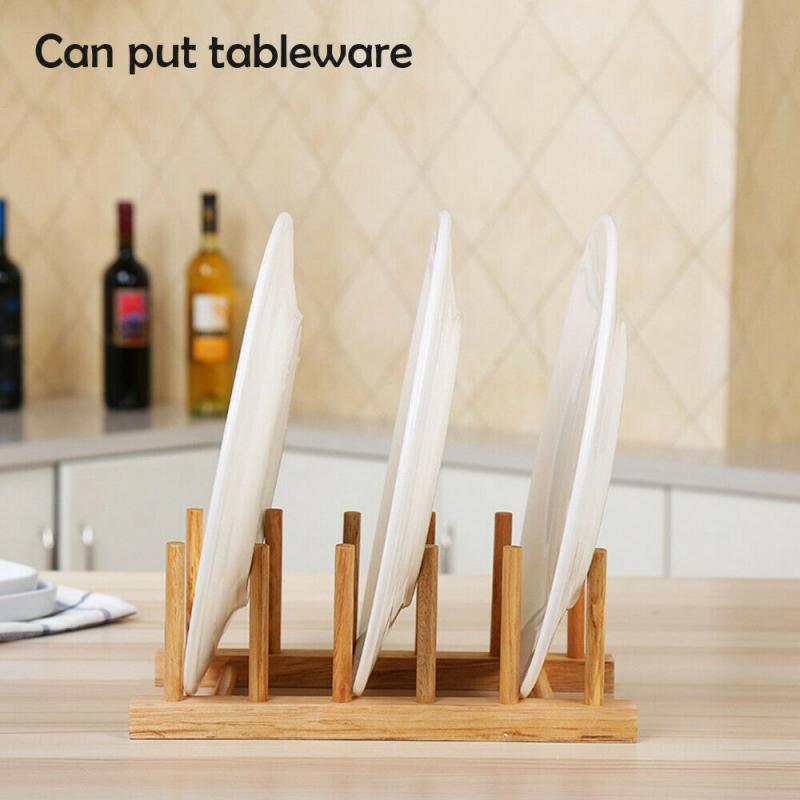 6-Layer Adjustable Bamboo Dish and Draining Rack by HitMyNeed