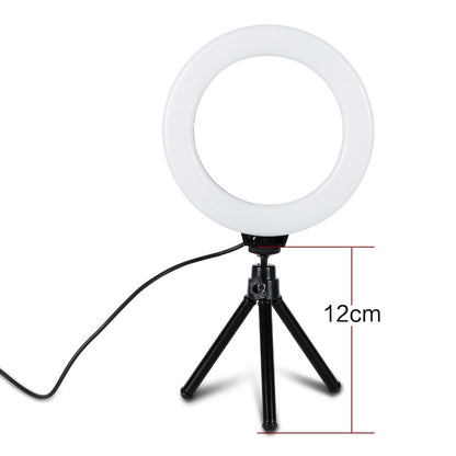 6" LED Ring Light with Tripod, 3200K-5600K Dimmable by HitMyNeed