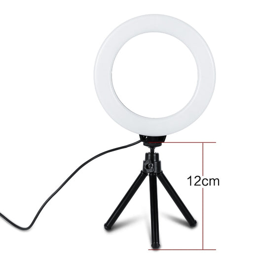 6" LED Ring Light with Tripod, 3200K-5600K Dimmable by HitMyNeed