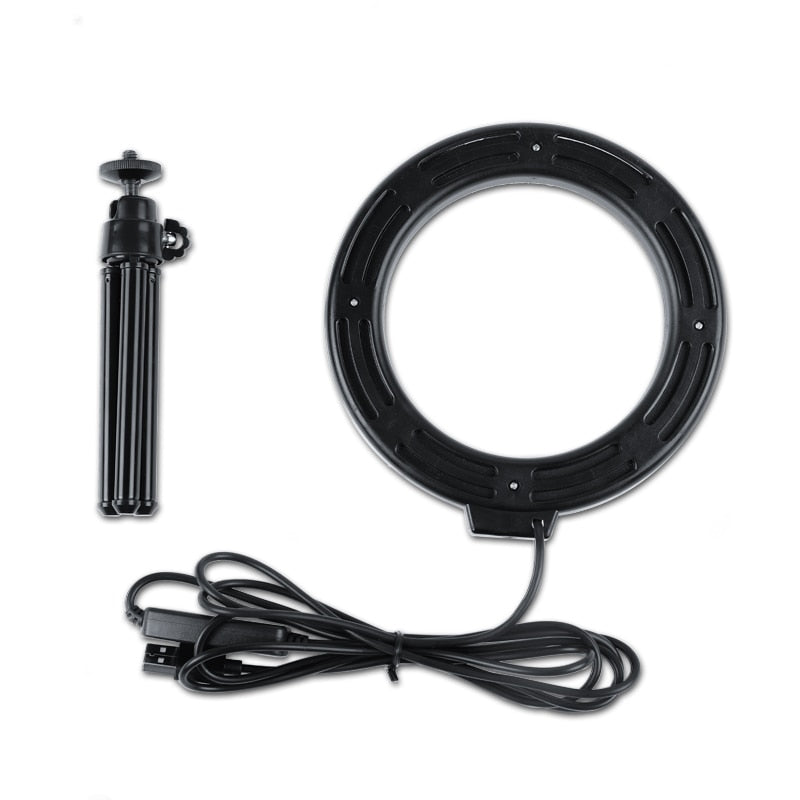 6" LED Ring Light with Tripod, 3200K-5600K Dimmable by HitMyNeed