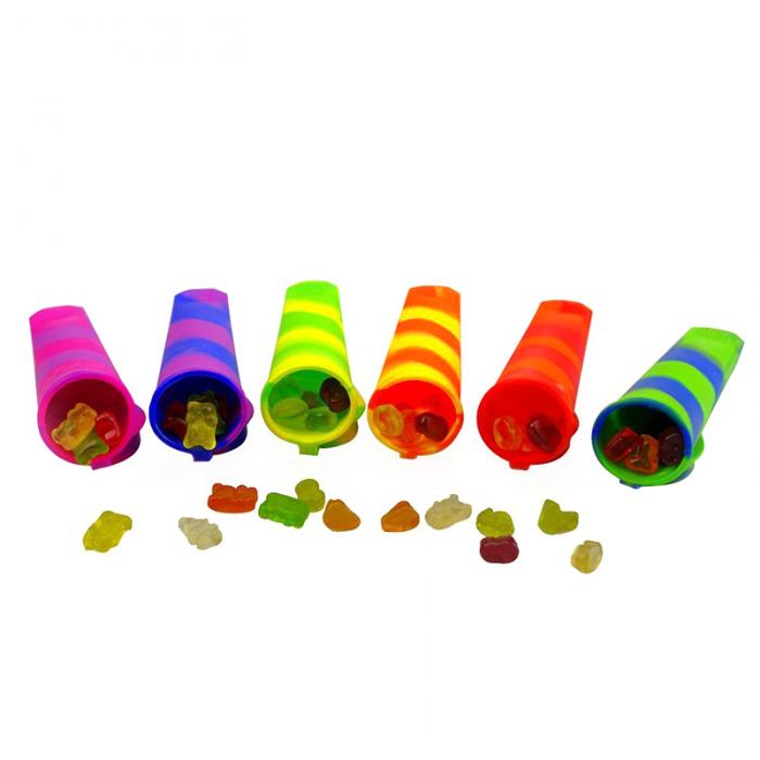 6 Pack Reusable Silicone Push Popsicle Molds by HitMyNeed
