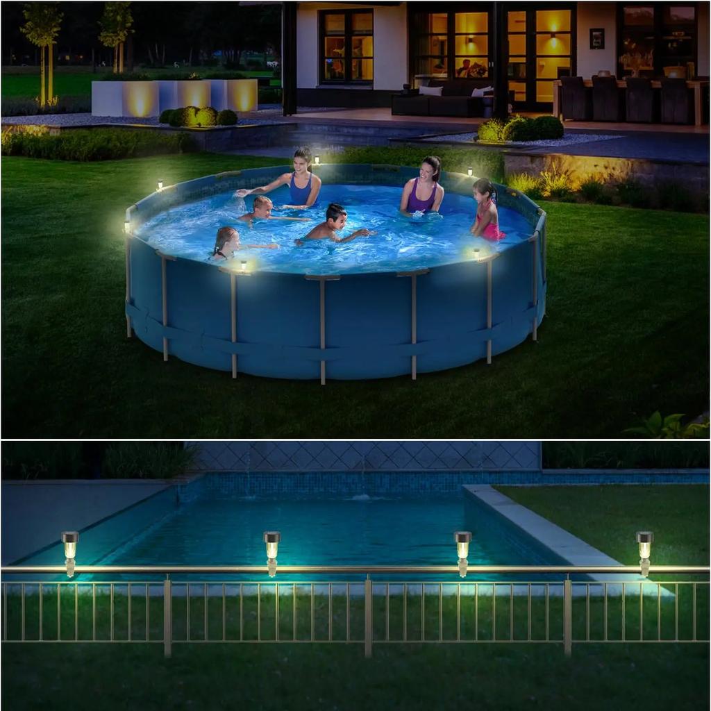 6-Pack Solar LED Pool Ground & Fence Lights by HitMyNeed