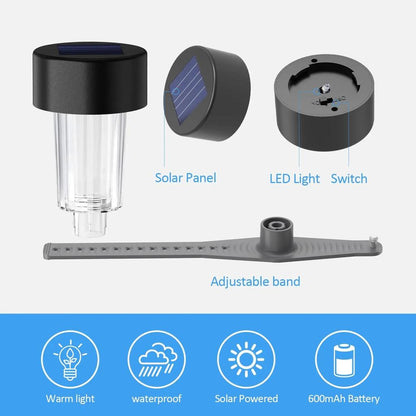 6-Pack Solar LED Pool Ground & Fence Lights by HitMyNeed