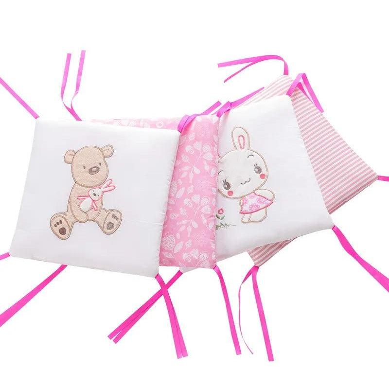 6-Piece Baby Crib Bumper Pad Set, Cotton Blend by HitMyNeed