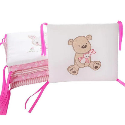 6-Piece Baby Crib Bumper Pad Set, Cotton Blend by HitMyNeed