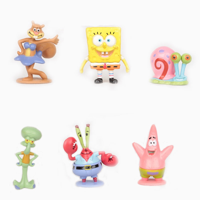 6-Piece SpongeBob & Friends PVC Figure Set by HitMyNeed