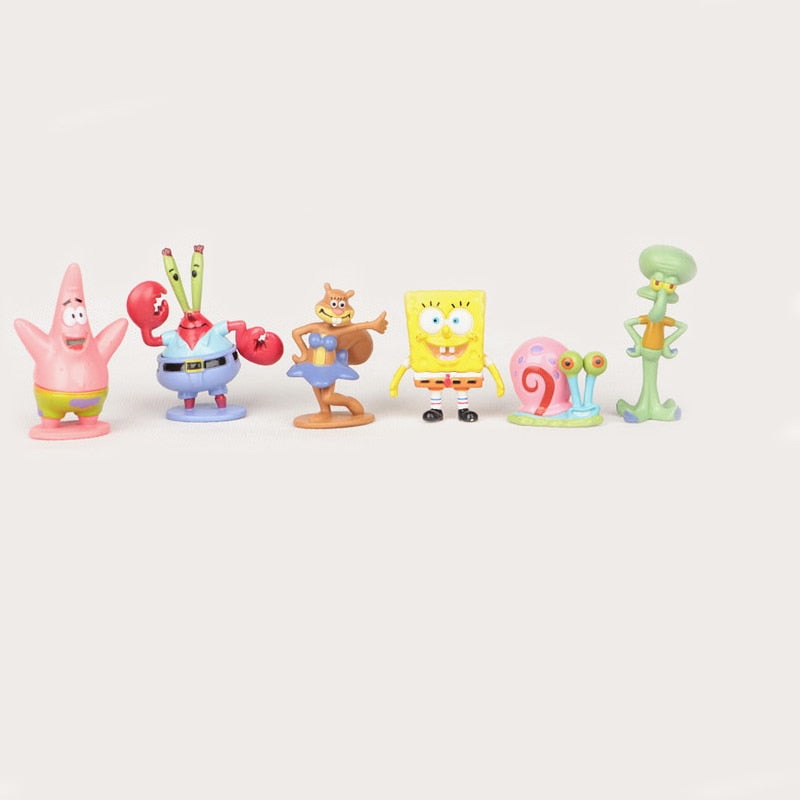6-Piece SpongeBob & Friends PVC Figure Set by HitMyNeed