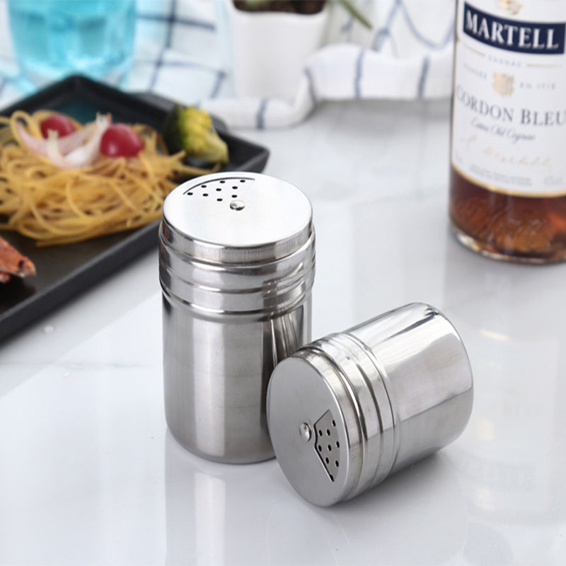 6-Piece Stainless Steel BBQ Spice Shaker Set by HitMyNeed