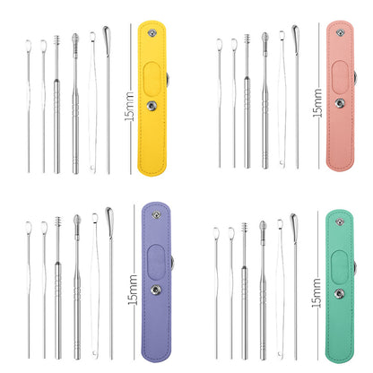 6-Piece Stainless Steel Ear Cleaning Tool Set by HitMyNeed