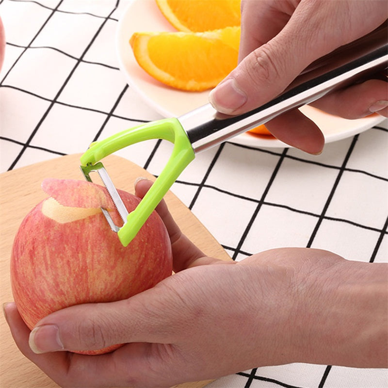 6-Piece Stainless Steel Fruit Tool Set with Ceramic Knife by HitMyNeed
