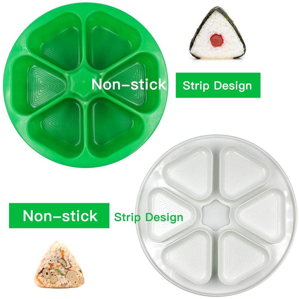 6-Slot Triangle Onigiri Mold with Lid by HitMyNeed