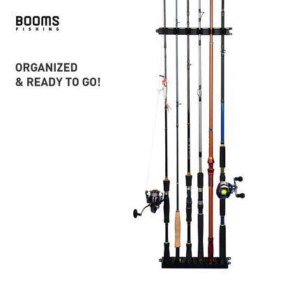 6 Slot Wall Mounted Fishing Rod Stand Organizer by HitMyNeed
