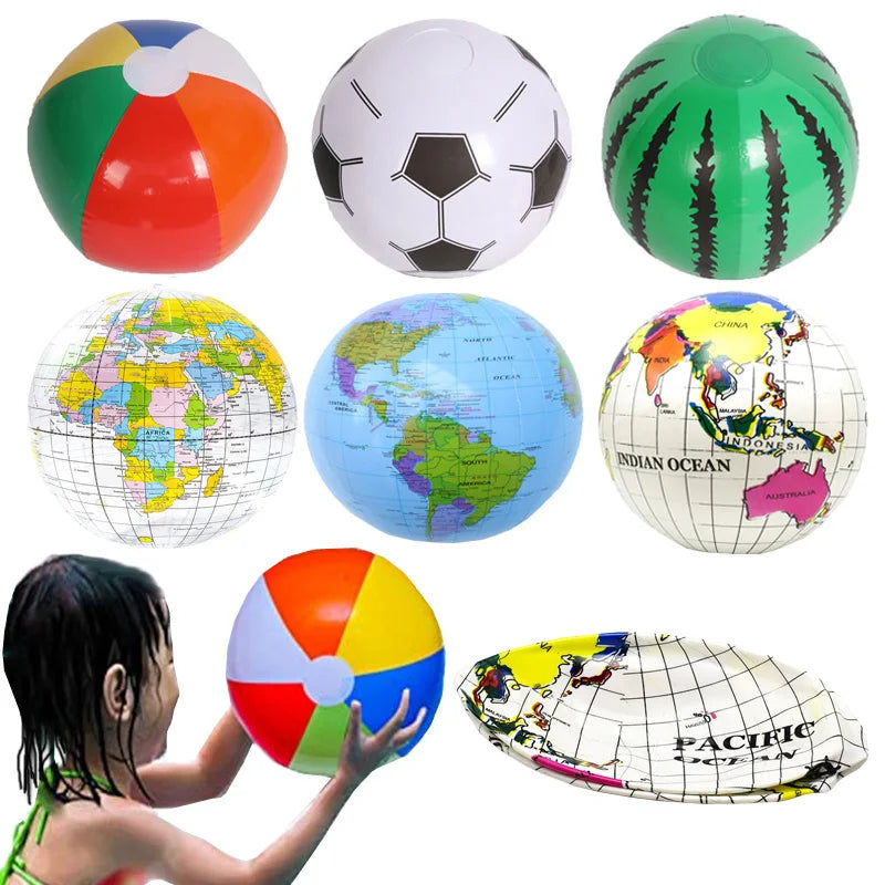 6 Styles Kids Inflatable Water Games & Beach Balls by HitMyNeed