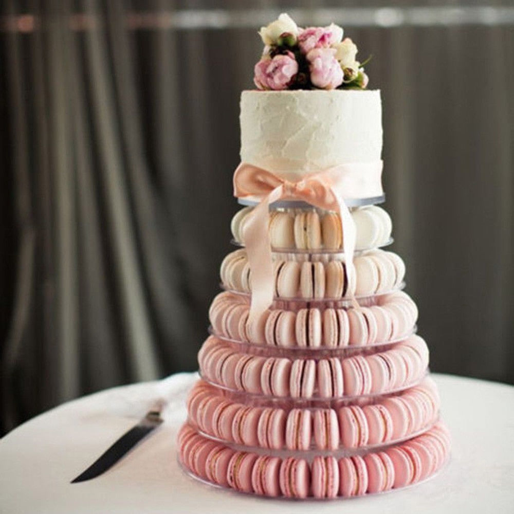 6-Tier Clear Macaron Display Stand Rack by HitMyNeed