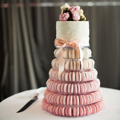 6-Tier Clear Macaron Display Stand Rack by HitMyNeed