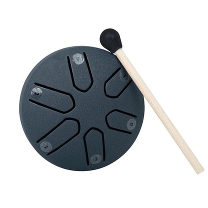 6-Tone Mini Steel Tongue Drum with Mallet by HitMyNeed