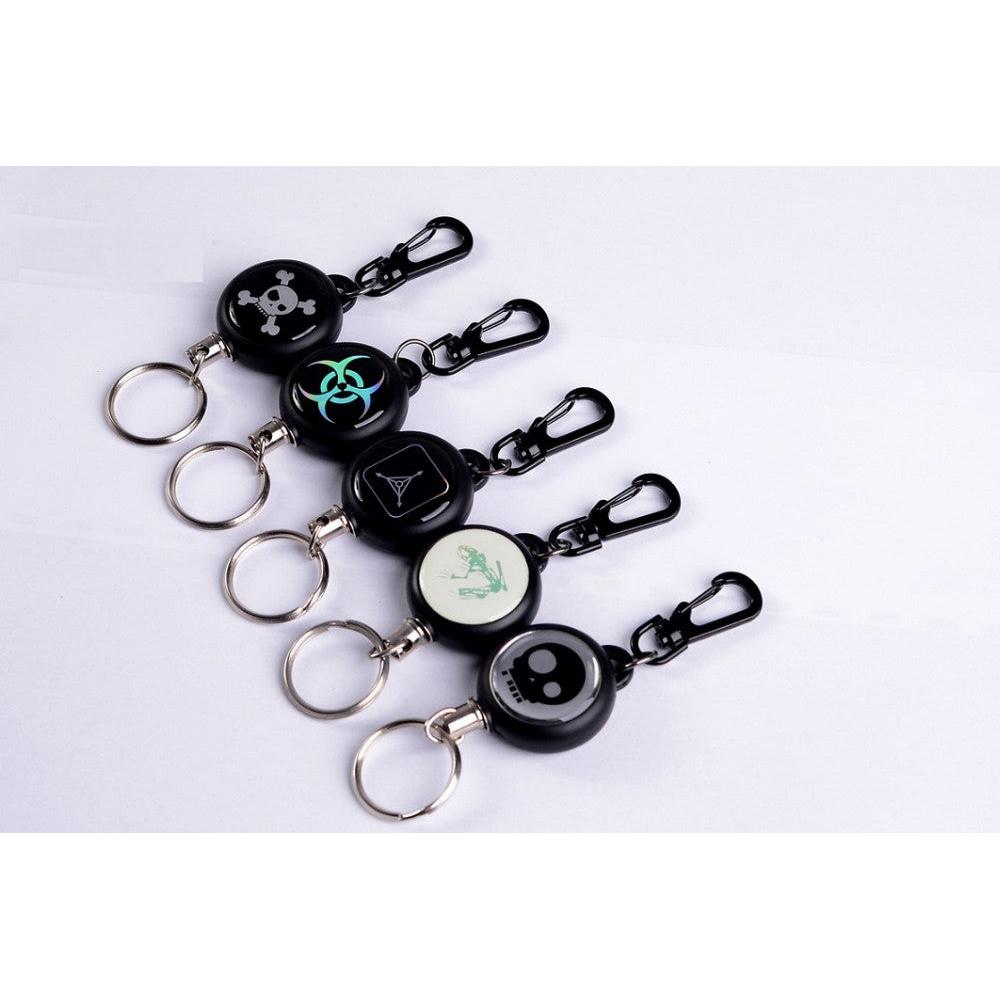 60 cm Retractable Steel Wire Rope Keychain by HitMyNeed