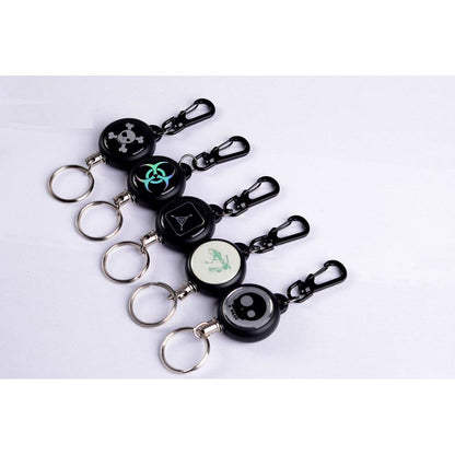 60 cm Retractable Steel Wire Rope Keychain by HitMyNeed