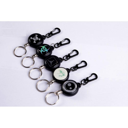 60 cm Retractable Steel Wire Rope Keychain by HitMyNeed