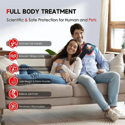 60 LED Red & Infrared Light Therapy Belt 660nm 850nm by HitMyNeed
